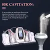 80K kavitation Vakuumformning av bantning Face Lyft Fett Burning Cellulite Removal Equipment