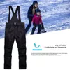 Pantalon de Ski salopette de Ski isolée Ripstop chaud Snowboard bavoirs de neige confortables pour hommes femmes noir S-3XL