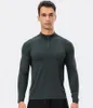 Ll-11516 Yoga Outfit Mens Train Basketball Running Gym Tshirt Exercice Fiess Wear Sportwear Chemises lâches Tops d'extérieur Haut décontracté à manches longues