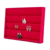 Jewelry Pouches 80 Hooks Velvet Earrings Pendants Organizer Holder Tray Display Stand Showcase Storage 40 Pairs Studs Case Box