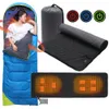Almofadas ao ar livre tapete de aquecimento USB Sleeping Isolding Camping Saco aquecido Bolsa de Tress Supplies 221203