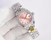 패션 여성 시계 자동 기계 31mm 스테인리스 스틸 다이아몬드 방수 글로우 디자이너 시계