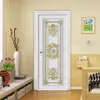 Outros adesivos decorativos Creative White Home Decor Wallpaper Porta Adesivo para sala de estar Decora￧￣o de decalque de decalque de parede Decalque de vinil Poster remov￭vel 221203