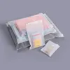 Opakowanie na prezenty 100pcs Niestandardowe matowe białe mroźne plastikowe torby z zamkiem błyskawicznym z nadrukiem do odzieży dżinsowe bluzy detaliczne torba opakowań 221202