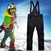 Skihose, Ski-Latzhose, isolierte Latzhose für Damen und Herren, wasserdicht, Schnee, warm, Winter, Snowboard-Overall für Outdoor-Sportarten