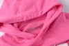 フォームパーカースウェットシャツプラスサイズの男性レディースピンクパフレタープリントヒップホップフリースメンズトップス
