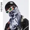 Gorros de ciclismo Máscaras Vector Invierno Unisex Cálido Máscara de esquí Snowboard Deporte al aire libre Cara completa Dibujos animados Bufanda triangular Esquí a prueba de viento 221203