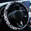 Steering Wheel Covers High Quality Cover Diameter Elephant Print Knit Fabric 14.5 Inches To 15 In 4 Seasons Use
