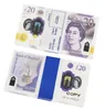 Prop Money Toys UK Pounds GBP British 10 20 50 Commemorative Fake Notes Toy for Kids Christmas Gifts eller Video Film255R2138161XZNO
