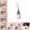 UPS Christmas Mini Mini Antigo Man Doll Tree Arregada Gnome Papai Noel Pingente decoração em casa Ornamentos Hang Hang