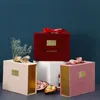 Gift Wrap Boxes Evenemang och festtillförsel Förpackning Bröllopsfödelsedagsgodis Choklad Valentines Day Decoration Tygväska Flip Box 221202