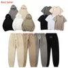 Designer Ess Corredores Calças Compridas Pure Cotton Sweatpant Essential Jogging Reflexivo Casual Calças Bottom Sweatpants Mens Mulheres