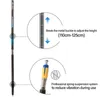 Trekking Poles Folding Ultralight Nordic Walking Stick Hiking Telescopic Pole Adjustable Anti Shock Sticks Climbing Running 221203