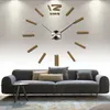 Zegary ścienne Sprzedaż zegar ścienny zegarki zegarki 3D DIY Acryl Mirror Naklejki do salonu kwarc igła Europa Horloge 221203