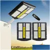 Solar Street Light 800W LED -lampor Remote Control PIR Motion Sensor Wall Waterproof Telescopic Rod Garden Lights F OT6AM