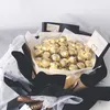 Hediye sargısı 50pcs berrak çikolata kutusu trüf astarı çiçek şeker buket topu tutucu kılıfı sevgililer günü parti dekor 221202