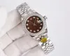 Reloj de moda para mujer, maquinaria automática, reloj de diseño resistente al agua con diamantes de acero inoxidable de 31mm