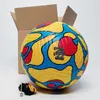 Balls Custom Soccer Ball Football Match Training Blue Size 5 High Quality PU Seamless Printing Team Name 221203