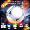 Led Bulbs E27 Led Folding Bbs Ac85265V 30W 5 Leaf 120Leds Football Ufo Bb 360 Degrees High Brightness Lighting For Bar Hall Ceiling Otqez