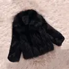 Futra kobiet sztuczny płaszcz puszysty zimowy długi rękaw gruba ciepłe płaszcze płaszcze femme elegancka kurtka o wartości 221202
