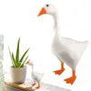 Decorative Objects Figurines Magnetic Key Holder Holding Duck Cute Goose Storage Rack Home Decoration Creative Call Scissors Tool Desk Organizer 221203