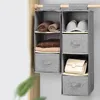 Storage Boxes Household Creative Hanging Organizer Drawer Box Holder Cloth Underwear Bra Woman Towels Supplies Wardrobe Closet Case