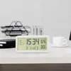 Relojes de la mesa despertador digital para niños LCD mejorado con gran pantalla de temperatura interior Desk Bedroom Living Room
