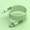 Micro USB type-c Charger Cables 3A soft Liquid Silicone LED Lamp Fast Charger For Samsung Xiaomi Huawei