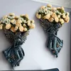 Dekorative Blumen Wohnkultur Retro Simulierte Blume Kunst Nordic Engel Statue Wand Vase Dekoration Wohnzimmer Anhänger Ornamente Urlaub