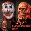 Temad kostym halloween joker jack clown skrämmande mask vuxen ghoulish dubbel ansikte hud latex skräck skalle två lager ghostface skelett dekoration 221202