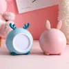 Night Lights Cute Animal Lamp Home Kids Bedside Bedroom Desk Stepless Dimming Led Usb Charger Lamps Touch Personalized Gift Lamparas B