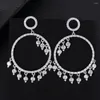 Dangle Earrings GODKI Luxury Long Tassel Drops For BridalTrendy Cubic Zirconia Women Wedding Party Jewelry Addiction 2022