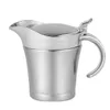 Herb Spice Tools 450750ml Stainless Steel Pot Sauce Jug Sauce Pot DoubleLayer Insulated Juice Bucket Kitchen Supply 221203