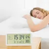 Настольные часы цифровые будильники для детей модернизированный ЖК -дисплей с большим дисплеем в помещении для температурной стойки спальня гостиная