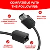 Extens￣o Cabos MediaCom Cabo para Nintendo NES Classic Super Mini Controller 10ft / 3m Cords estendendo -se SNES Wii Remote e Wii Nunchuck Controllers