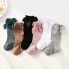 Chaussettes hautes en coton pour bébés filles, bas pour nouveau-nés, enfants en bas âge