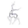 Decorative Objects Figurines Elk Crystal Desktop Ornament Ceative Wedding Party Room Decor Transparent Deer Crafts Sculpture Christmas Kids Toy 221203