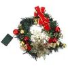 Decorative Flowers 1pc Delicate Christmas Pendant Door Wall Wreath Ornament Home Xmas Hanging Decor