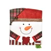 Chair Covers Cover Christmas Decorations Wedding Banquet El Dinner Santa Claus Snowman