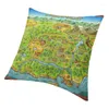 Pillow Stardew Valley Mapa Capa 45x45cm Casa decorativa de impressão de videogames Caso de videoclipe para a sala de estar duplo