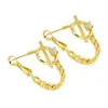 Hoop Earrings 2022 Trend Stylish Chain Cool Ear Jewelry Personalized Christmas Gift Fashion Piercing