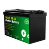 Nytt 24V 100AH ​​LIFEPO4 Batteripaket Inbyggt BMS 25.6V 2560WH Uppladdningsbart batteripaket för RV-båtgolfkart EU US-skattebefrielse