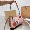 designer bags Cross Body Totes Co Handbags Female Pink Love Designer Old Flower Single Shoulder Underarm Wallets 221128