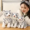 33 cm Simulation Tiger Puppe Ragdoll Kinder Urlaub Plüsch Spielzeug Zimmer Cartoon Dekoration Geburtstag Geschenk Tiger Jahr Kissen Plüschtier