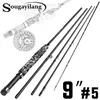 Spinning Rods Sougayilang Fly Fishing Rod 5 Sections Carbon Rod EVA GRIP FLY FISK RODS LW 56 FRESHWATER FLYGER FÖR SALMON FISKA CLACKLE 221203