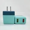 Fast Charging Travel Adapter Dual Usb Wall Led Display Mobile Phone Charger Replacement For Current Eu Us Plug