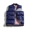 Designer Men's Vest Down Coats Autumn/Winter Down stripe Alphabet Cotton Thick Warm Puffer Jacket Women's Clothing G5