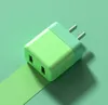 5V 2A US Plug Dual chargers USB Charging Port Power Adapter For Home Travel Wall Charger For Cell Phone liquid candy color