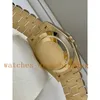 NF Factory Mens Watch Super V5 Quality 41mm 2813 Movement Diamond Dial 18k Yellow Gold Wates Mechanical Automatic President Men232K