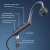 KS-19 BONEDURUKTION Tr￥dl￶s Bluetooth-headset ￶ronskydd tws h￶rlurar h￶rlurar halsband med mic med mikrofon